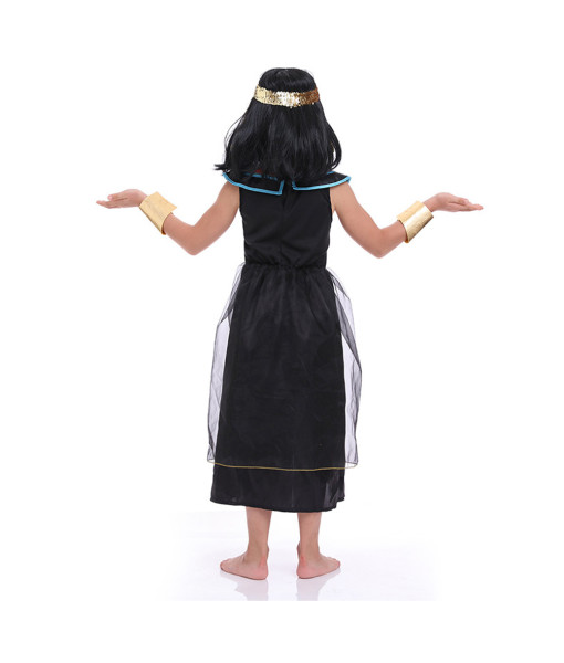 Kids Children Egyptian Queen Outfit Halloween Costume