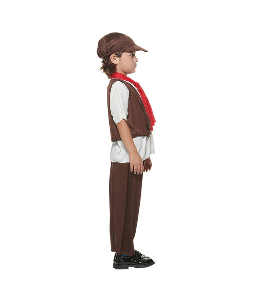 Kids Children Victorian Poor Boy Halloween Costume