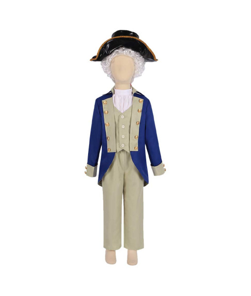18th Century George Washington Fullset Kids Halloween Costume