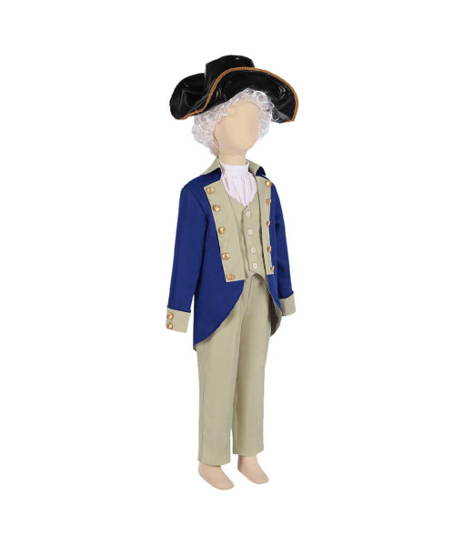 18th Century George Washington Fullset Kids Halloween Costume