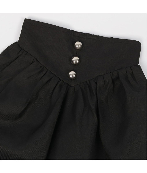 Kids Children Pirate Black Outfit Halloween Costume