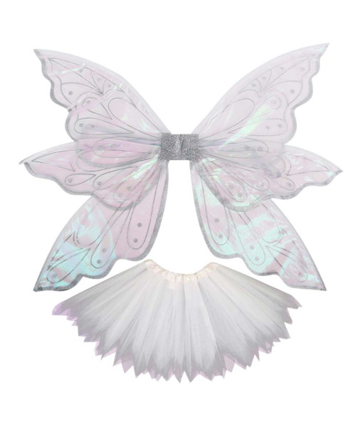 Fairy White Mesh Skirt 4Pcs Set Halloween Cospaly Costume