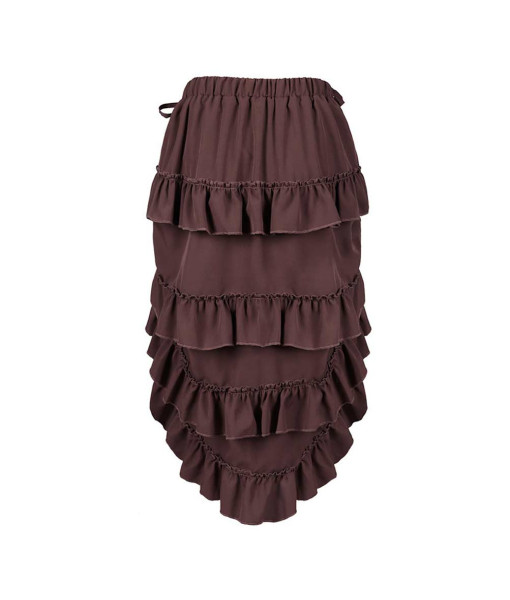 Women Brown Full Skirt Steampunk Style Halloween Costume
