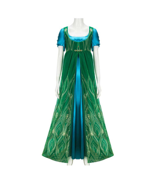 Women Medieval Green Ball Tea Party Grown Dress Halloween Costume
