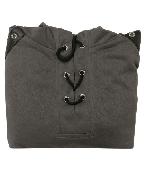 Adult Medieval Leather Tie Long Sleeve Hoodie Outfit