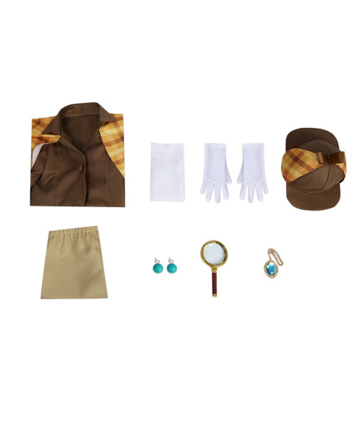 Kids Children Detective Coat Outfit Halloween Costume