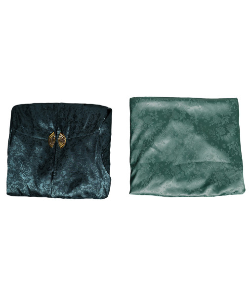 Women Green Medieval Queen Long Dress Greens Halloween Cosplay Costume