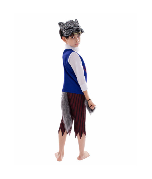 Kids Children Moon Werewolf Stage Performance Halloween Costume