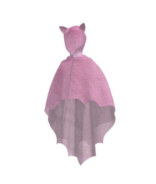Kids Children Pink Bat Cloak Witch Halloween Cosplay Costume