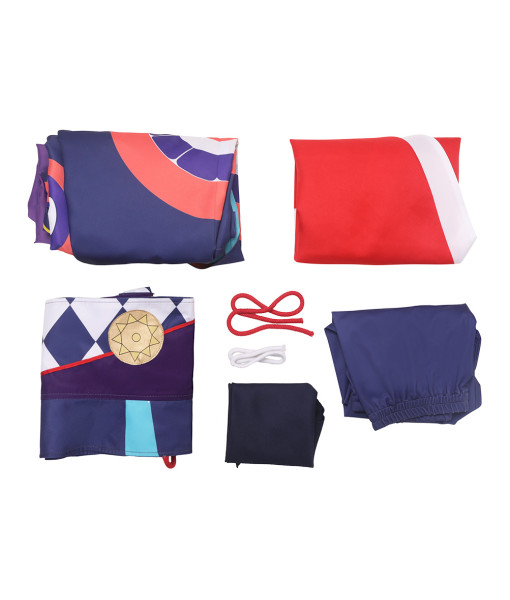 Men Purple Kimono Folk Outfit Halloween Cosplay Costume