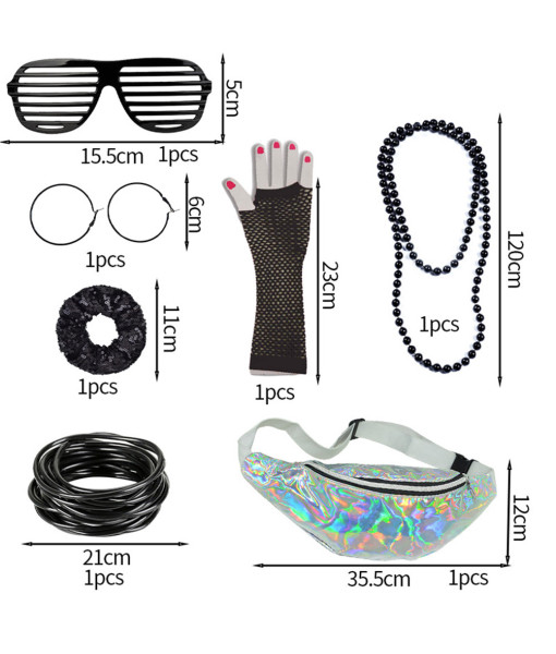 1980s Accessories Kit Set Halloween Costume Accessories