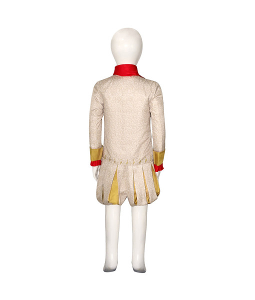Kids Children Red Scarf King Rumpel Outfit Halloween Performance Stage Cosplay Costume