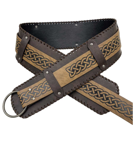 Medieval Nordic Viking Style Retro Slim Belt Halloween Cosplay Costume Accessories