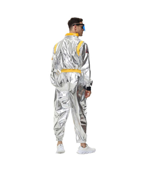 Astronaut White Jumpsuit Sci-Fi Men Halloween Costume