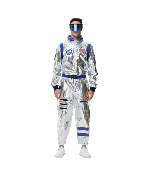 Astronaut White Jumpsuit Sci-Fi Men Halloween Costume