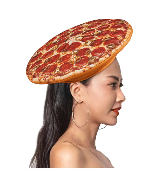 Adult Printed Pizza Hat Halloween Costume Accessories
