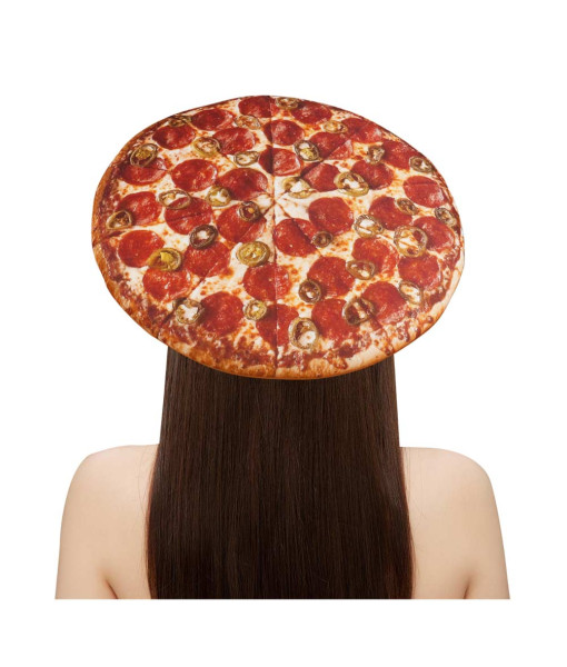 Adult Printed Pizza Hat Halloween Costume Accessories