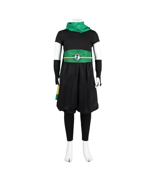 Kids Children Green Ninja Outfit Halloween Cosplay Costume