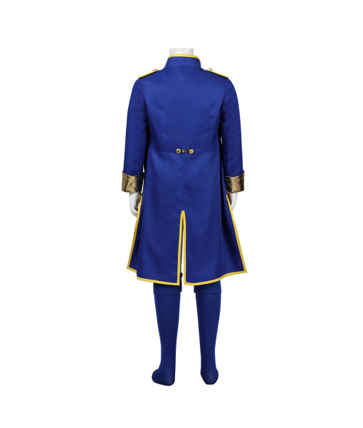 Kids Children Swordsman Blue Outfit Halloween Performance Stage Cosplay Costume
