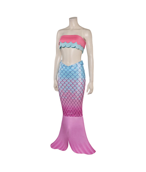 Women Rainbow Mermaid Outfit Halloween Cosplay Costume