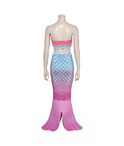 Women Rainbow Mermaid Outfit Halloween Cosplay Costume