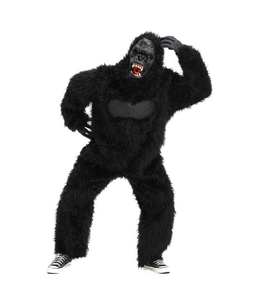 Adult Gorilla Outfit Animal Chimpanzee Realistic Halloween Cosplay Costume