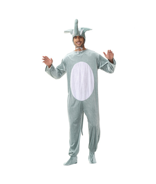 Adult  Animal Elephant Onesie Jumpsuit Halloween Performance Stage Costume