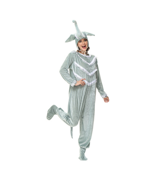 Adult  Animal Elephant Onesie Jumpsuit Halloween Performance Stage Costume