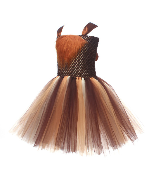 Kids Animal Lion Tutu Skirt Girl Halloween Costume