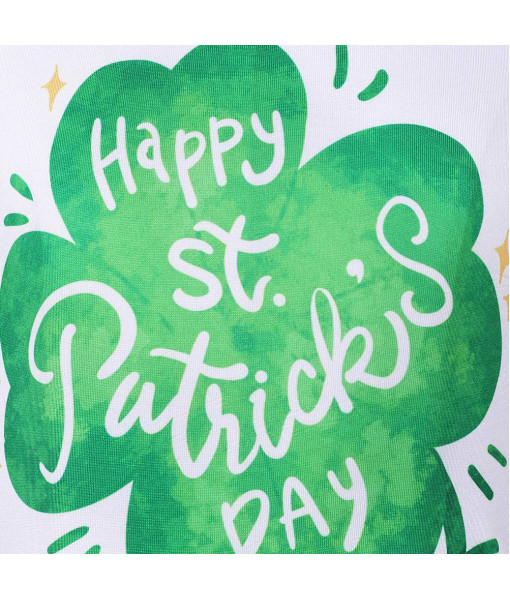 Kids Children St. Patrick Green Clover Tutu Skirt Halloween Costume