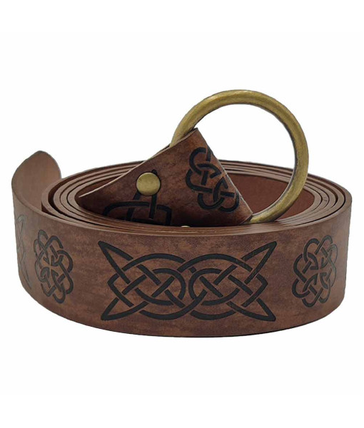 Medieval Viking Style Celtic Embossed Belt Halloween Cosplay Costume Accessories
