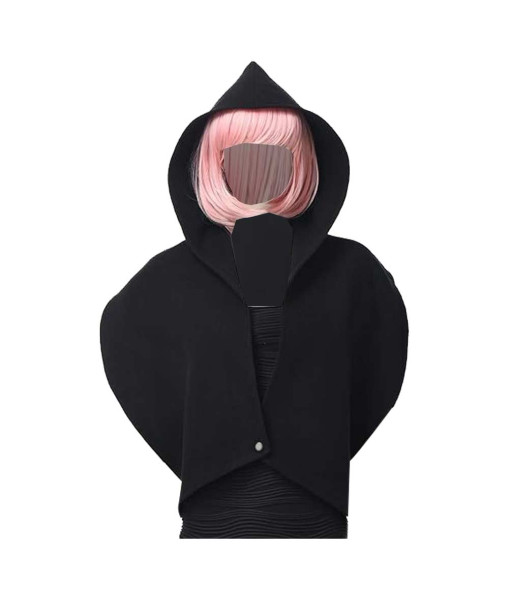 Adult Medieval Black Hood Scarf Vintage Shawl Halloween Costume Accessories