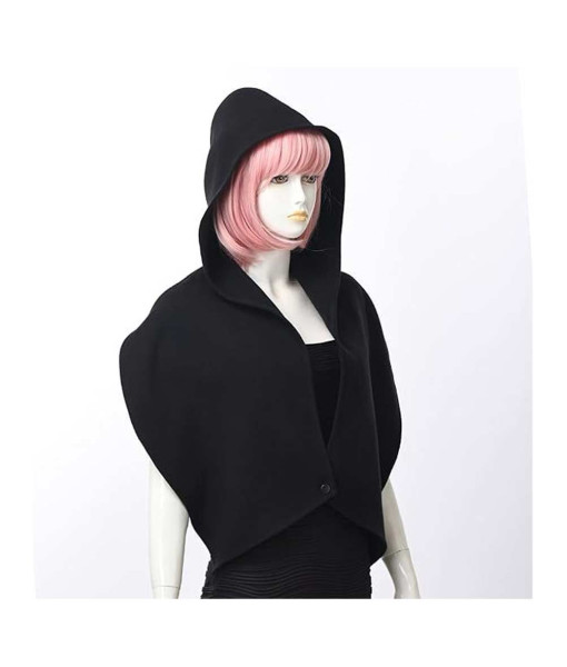 Adult Medieval Black Hood Scarf Vintage Shawl Halloween Costume Accessories