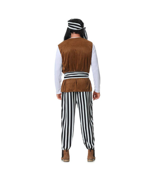 Men Professional Pirate Fantasy Full Set Family Halloween Costume