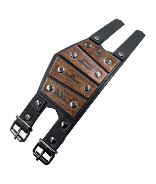 Viking Style Rune Leather Bracelet Halloween Costume Accessories