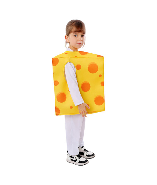Kids Children Cheese Funny Overalls Halloween Stage Costume