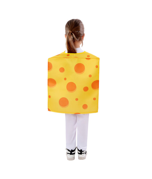 Kids Children Cheese Funny Overalls Halloween Stage Costume