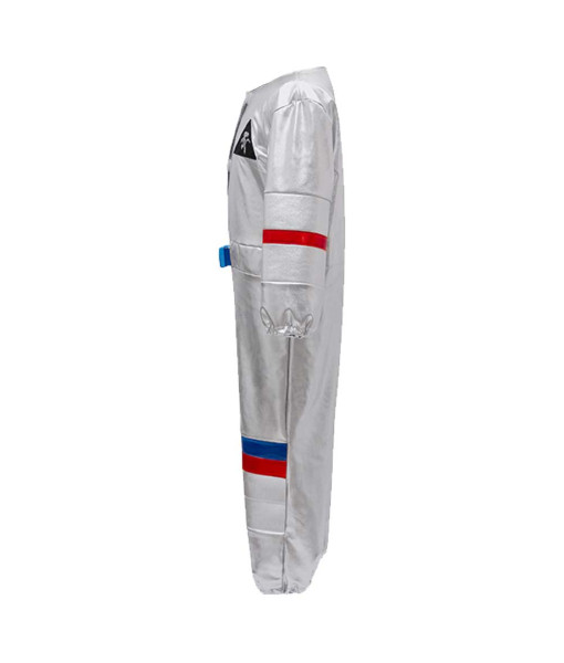 Kids Children Professional Astronaut Silver Space Suit Outfit Halloween Costume