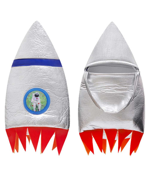 Kids Children Professional Astronaut Silver Space Suit Outfit Halloween Costume