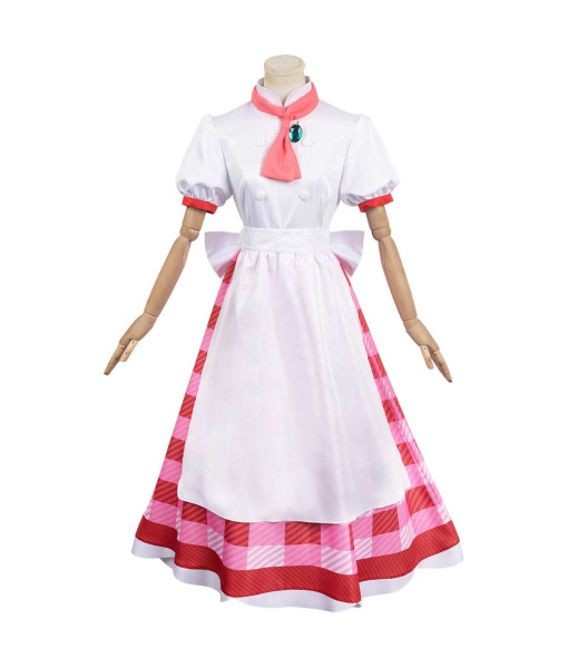 Women Pink Bakery Professional Confectioner Princess Dress Halloween Costume