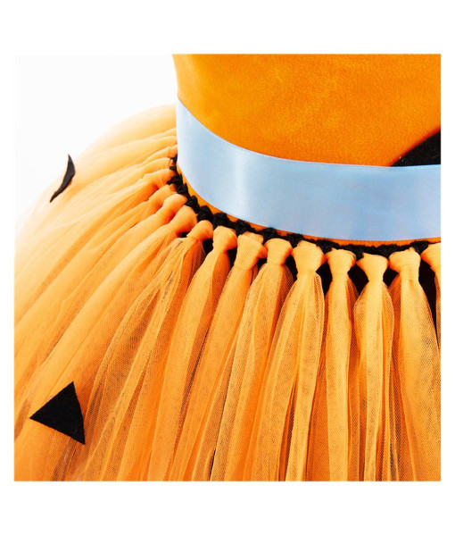 Kids Children Girl stone Age Primitive Tutu Shirt Halloween Stage Costume