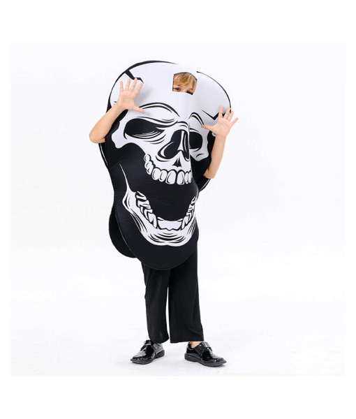 Kids Children Horror Skeleton Overalls Halloween Costume