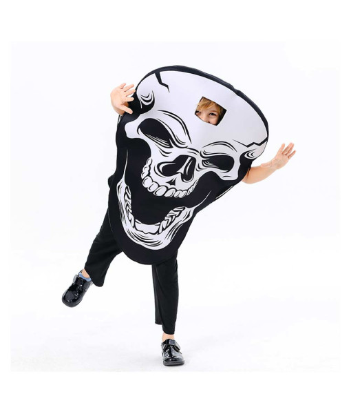 Kids Children Horror Skeleton Overalls Halloween Costume