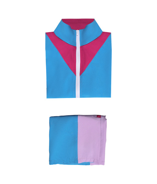 Kids Children 80s Retro Short Sleeve Sportswear Halloween Costume
