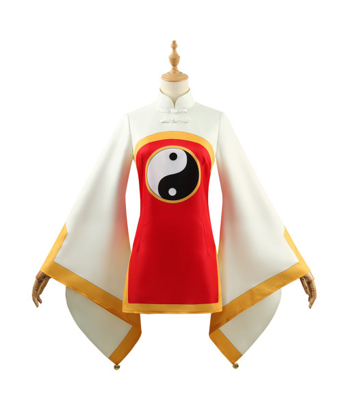 Women Chinese Bagua Taoist Exorcist Long Sleeve Outfit Halloween Costume