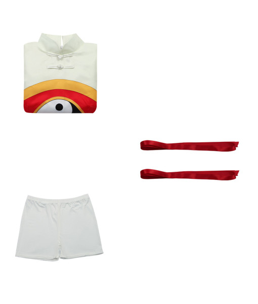 Women Chinese Bagua Taoist Exorcist Long Sleeve Outfit Halloween Costume