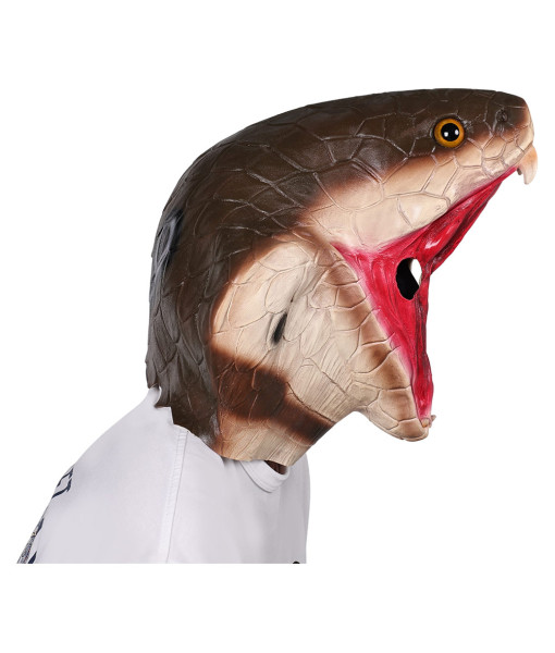 Adult Animal Cobra Latex Mask Halloween Costume Accessories
