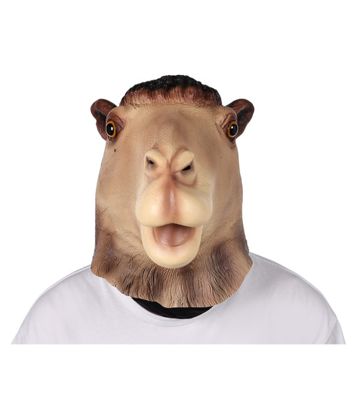 Adult Furry Animal Camel Latex Mask Halloween Costume Accessories