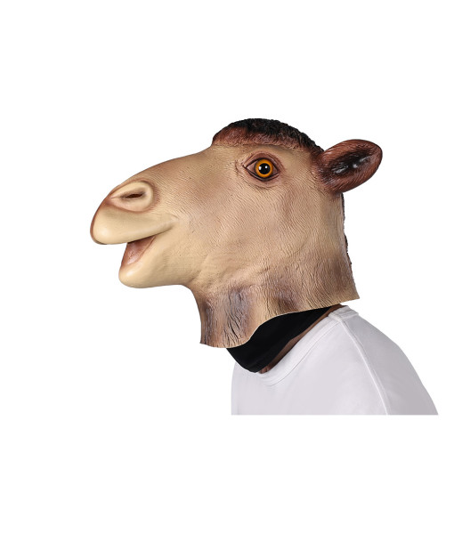 Adult Furry Animal Camel Latex Mask Halloween Costume Accessories