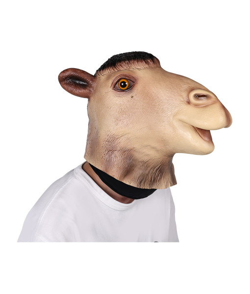 Adult Furry Animal Camel Latex Mask Halloween Costume Accessories